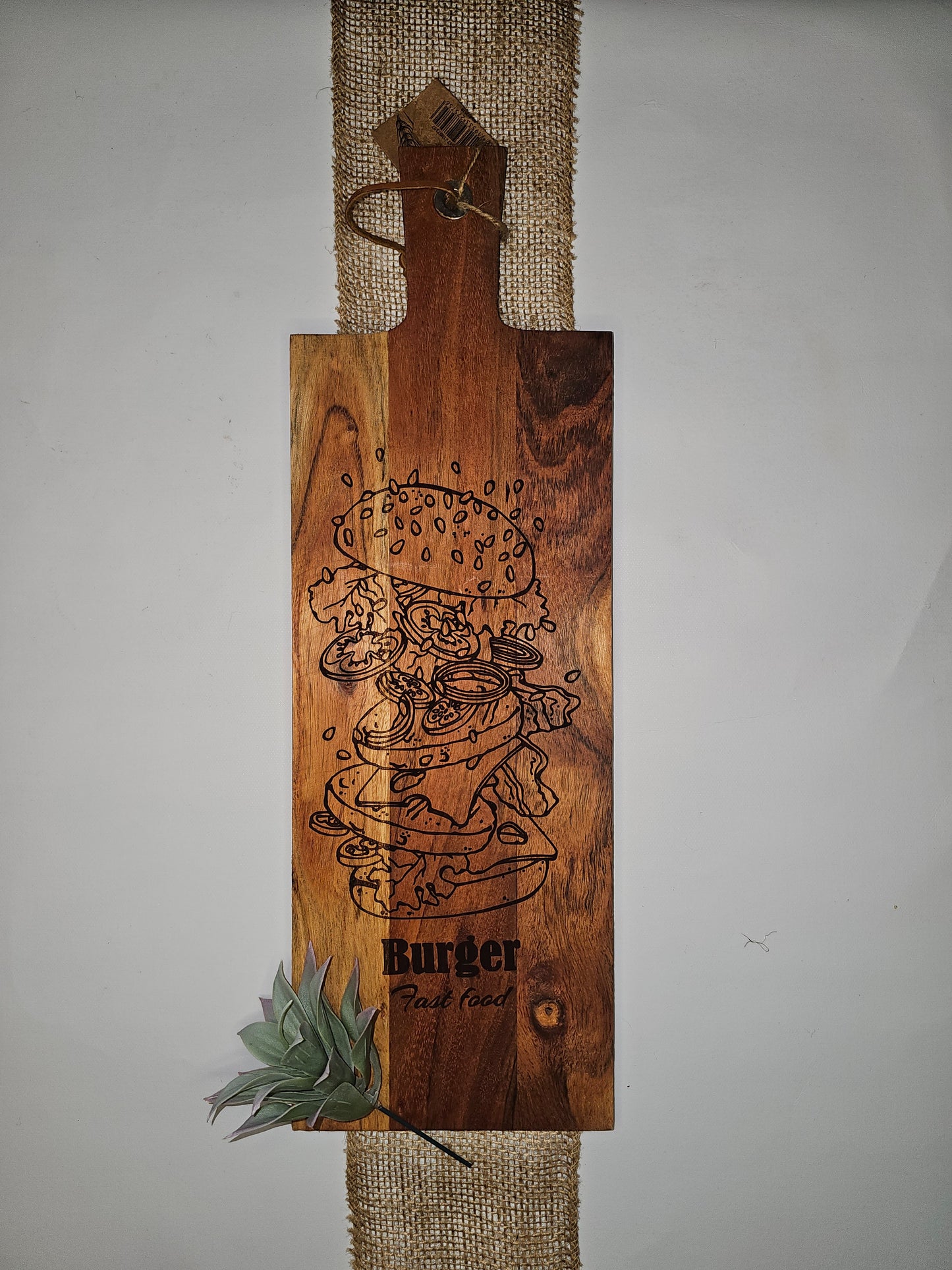 Schneidbrett mit Bürger Motiv