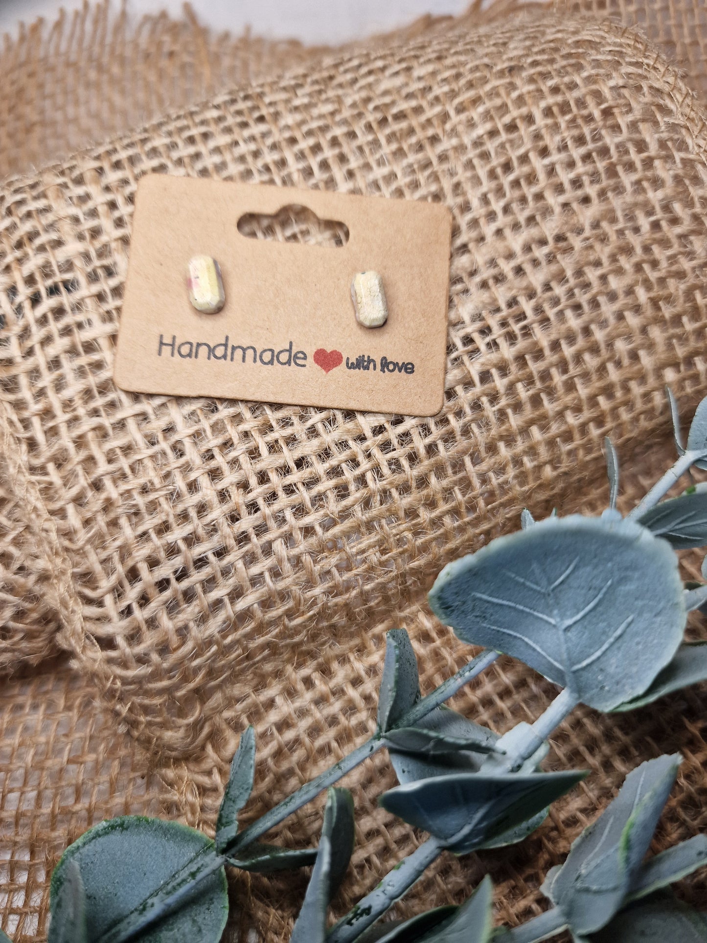 Ohrstecker Ohrring aus Epoxidharz