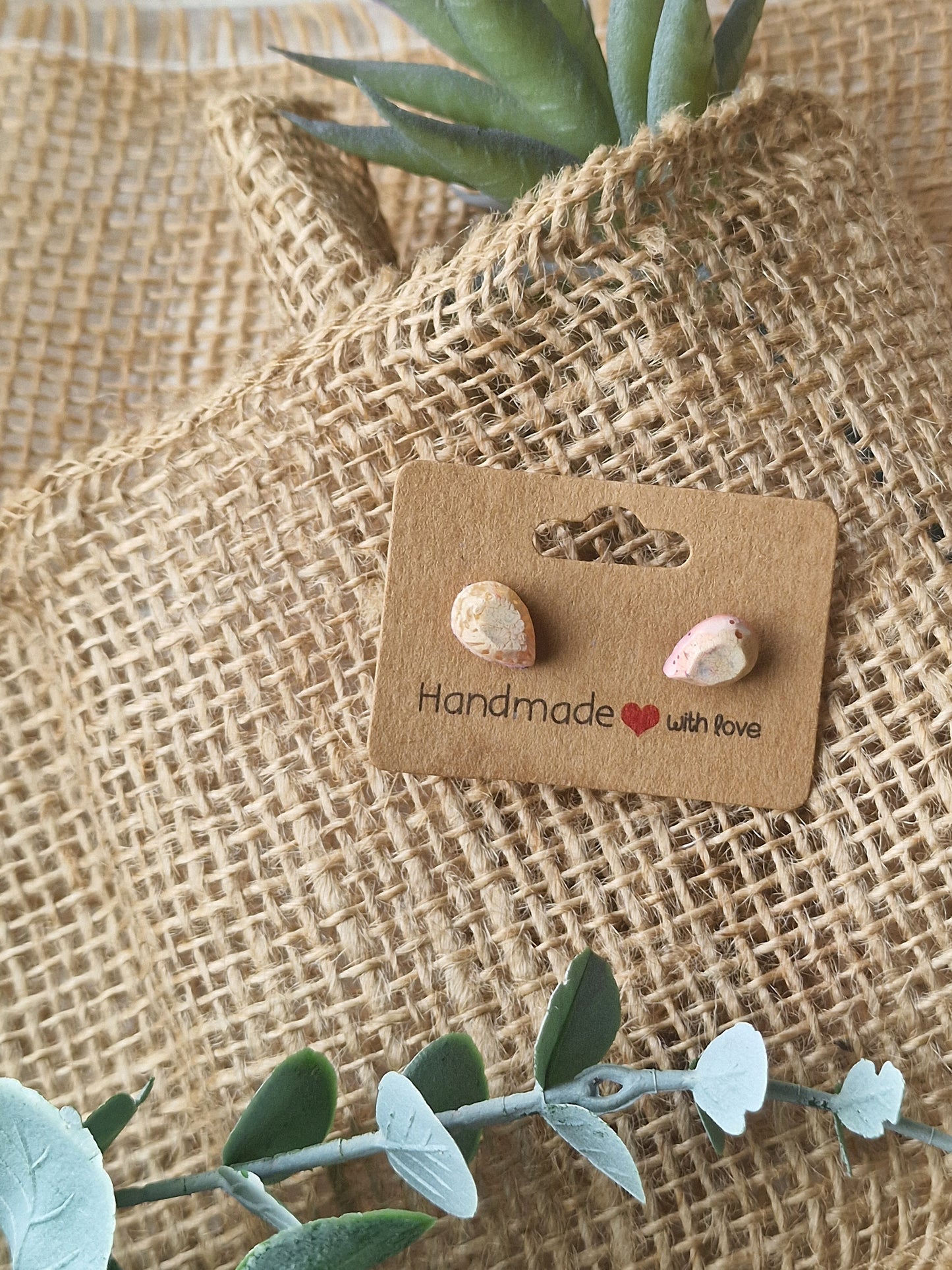 Ohrstecker, Ohrring aus Epoxidharz