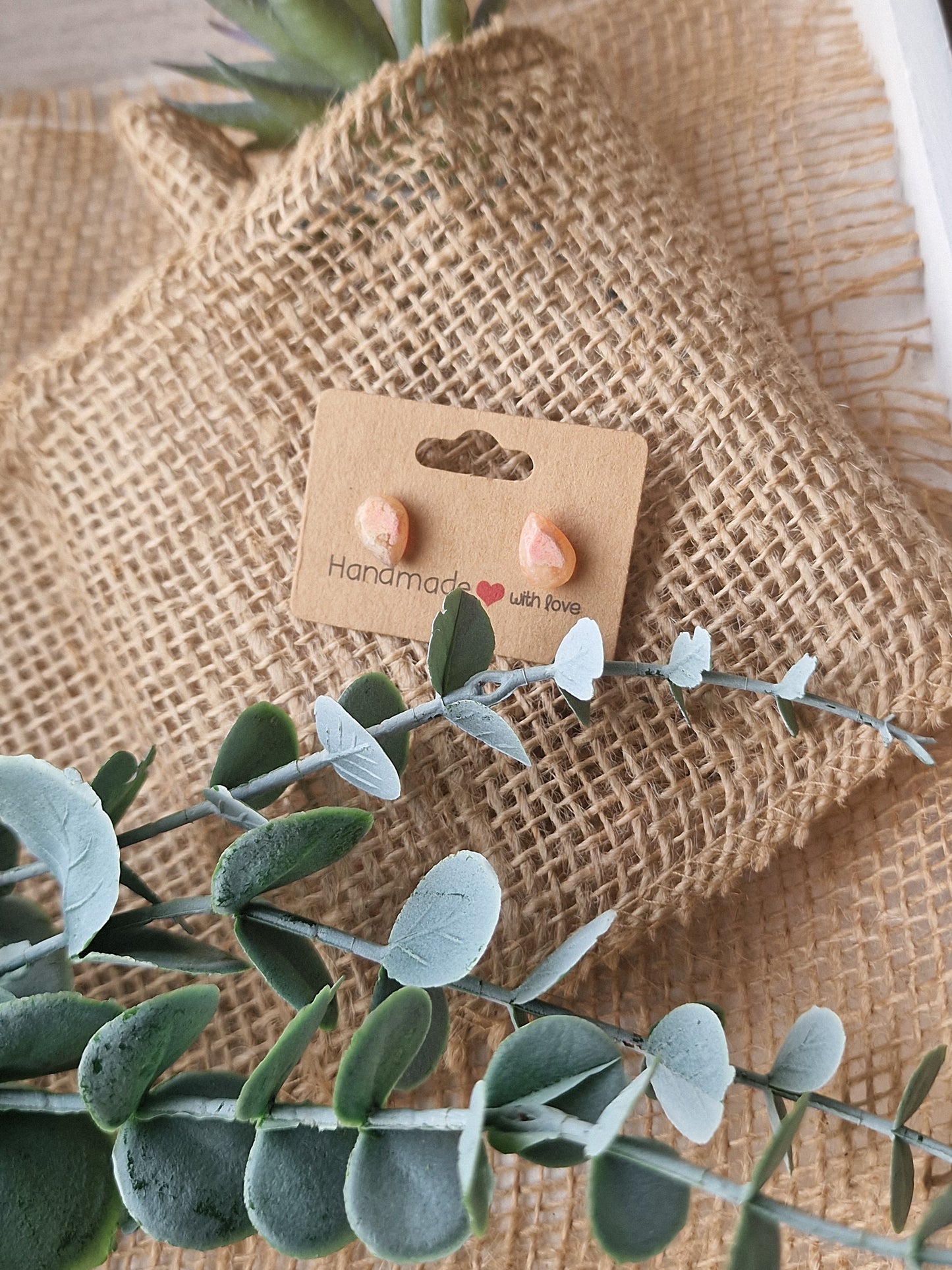 Ohrstecker, Ohrring aus Epoxidharz