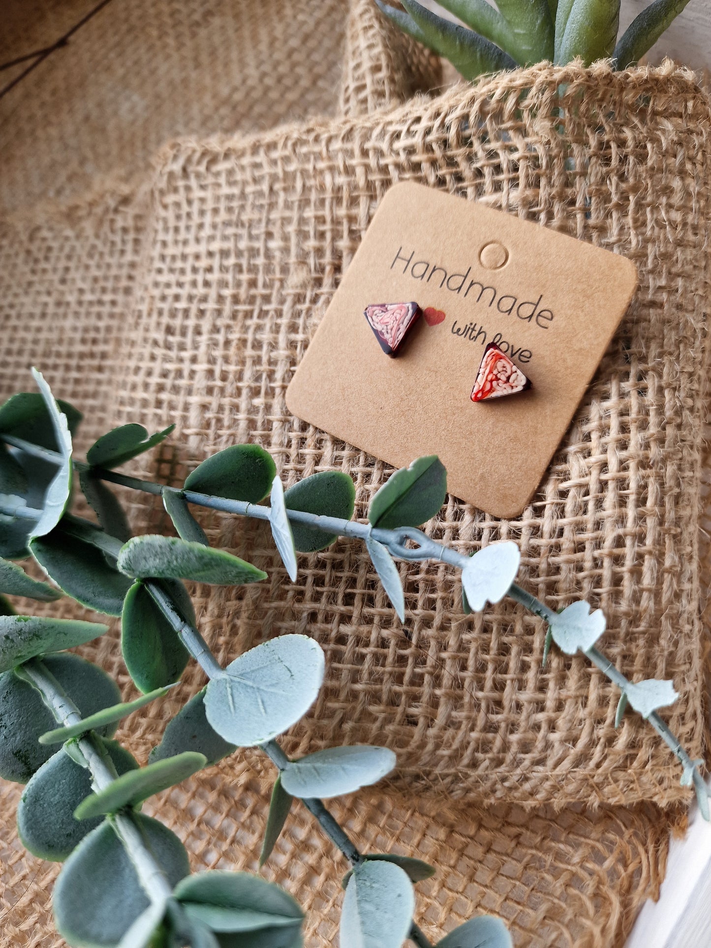 Ohrstecker Ohrring aus Epoxidharz