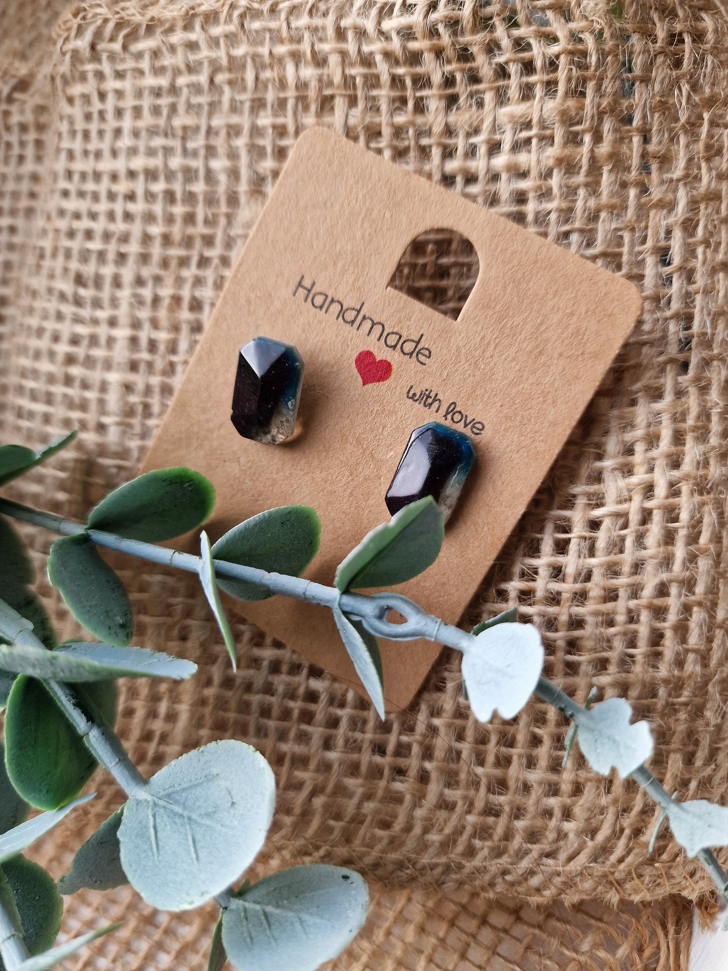 Ohrstecker Ohrring aus Epoxidharz