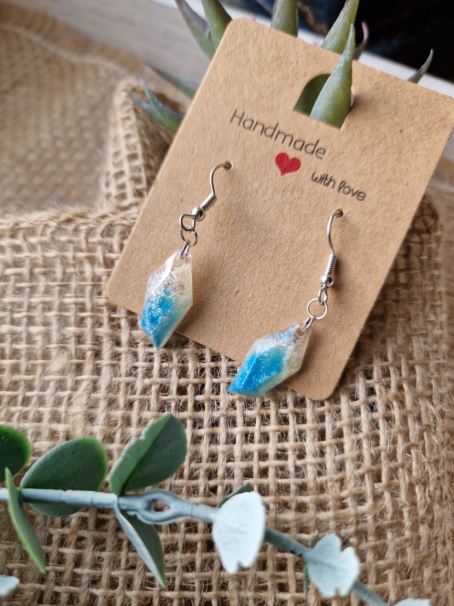 Ohrring Ohrhänger aus Epoxidharz