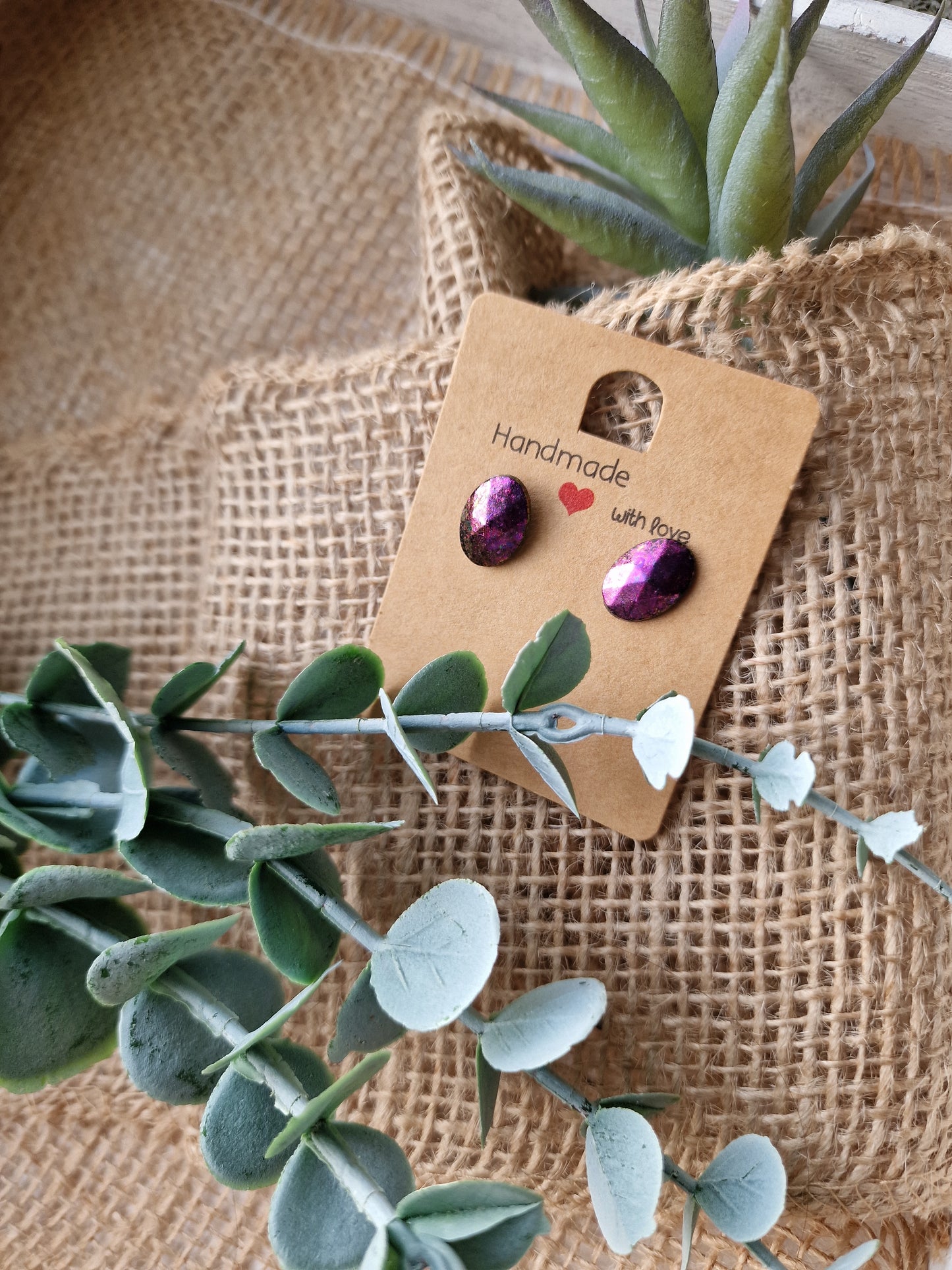 Ohrstecker Ohrring aus Epoxidharz