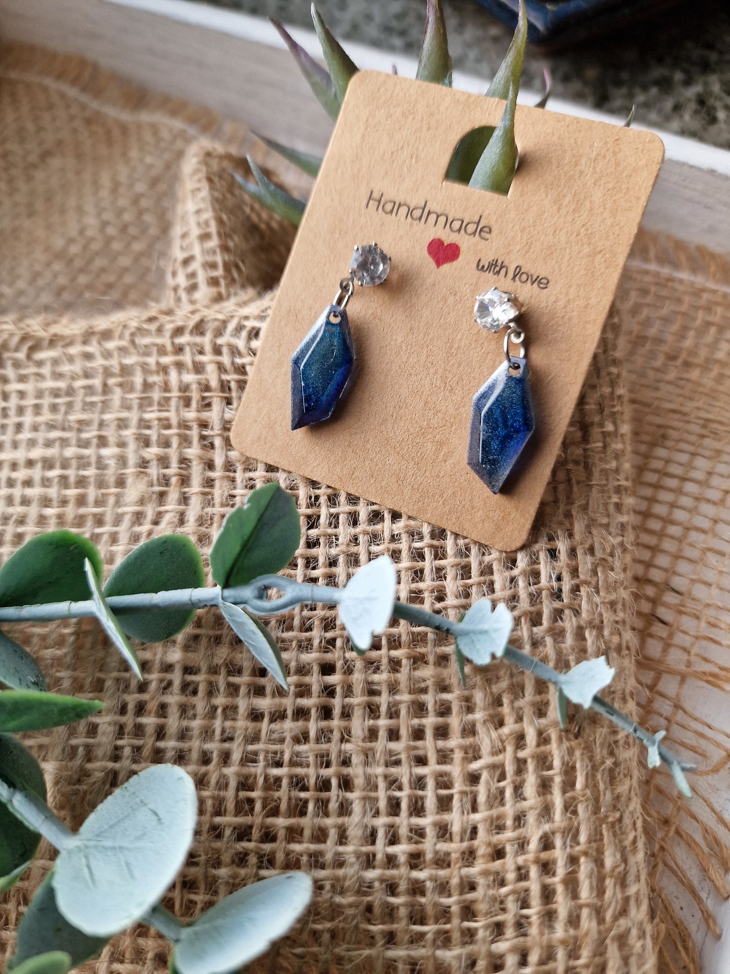 Ohrring Ohrhänger aus Epoxidharz