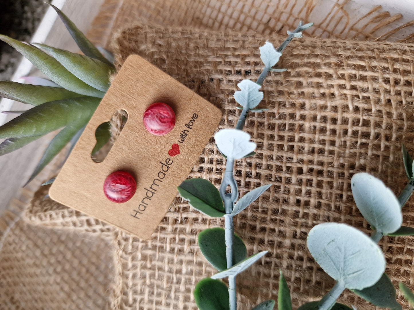 Ohrstecker Ohrring aus Epoxidharz