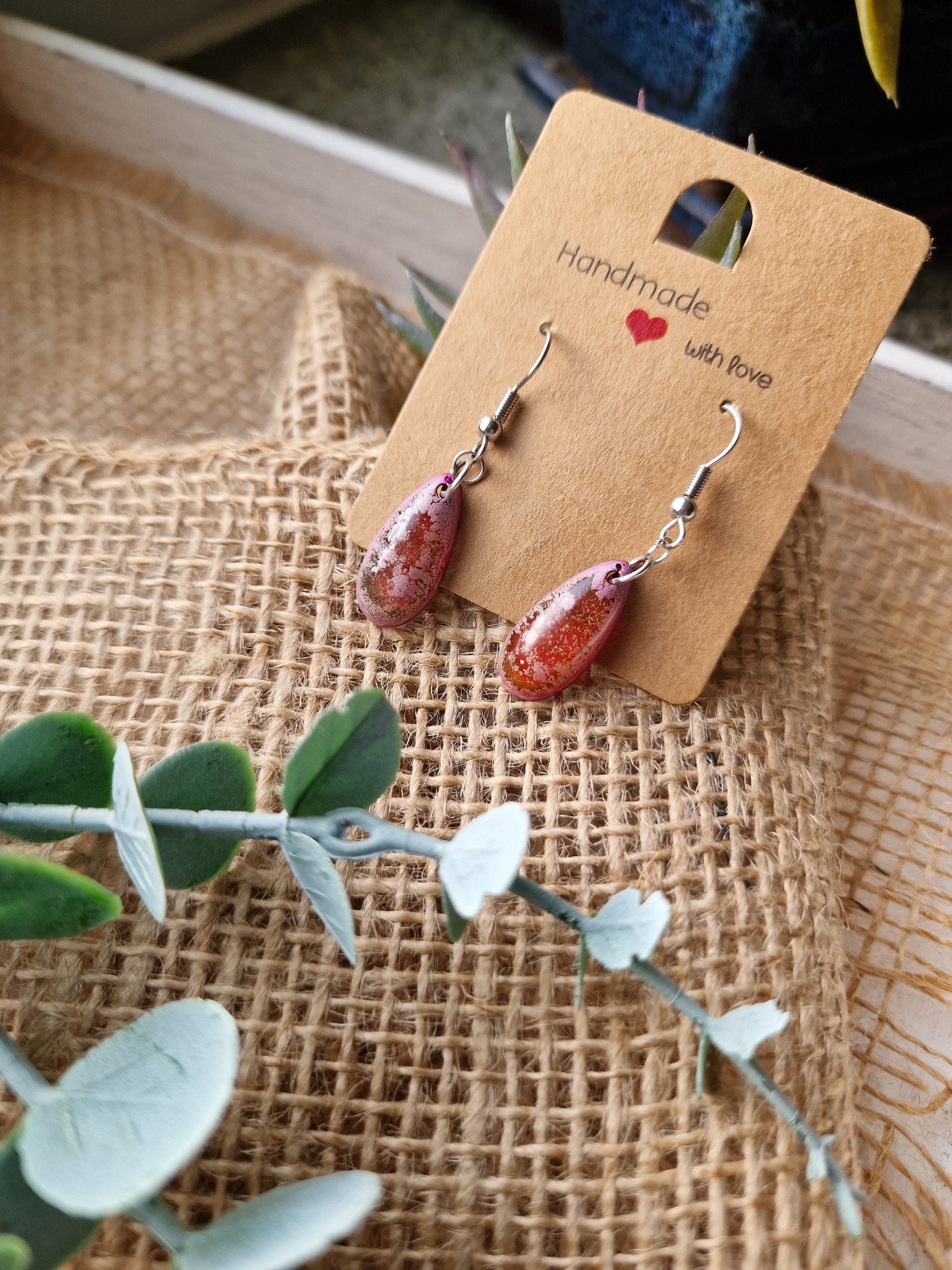 Ohrring Ohrhänger aus Epoxidharz