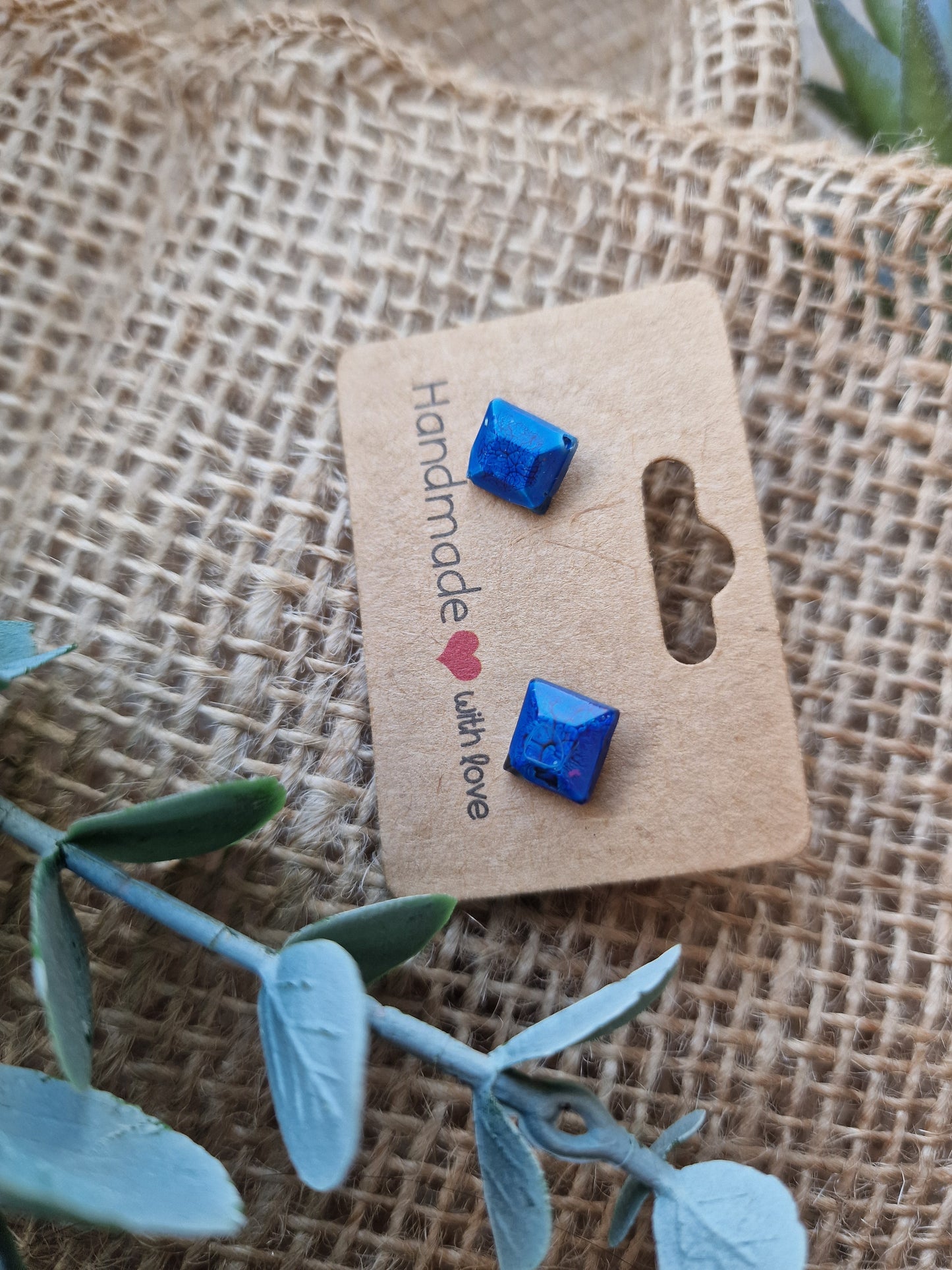 Ohrring Ohrstecker aus Epoxidharz