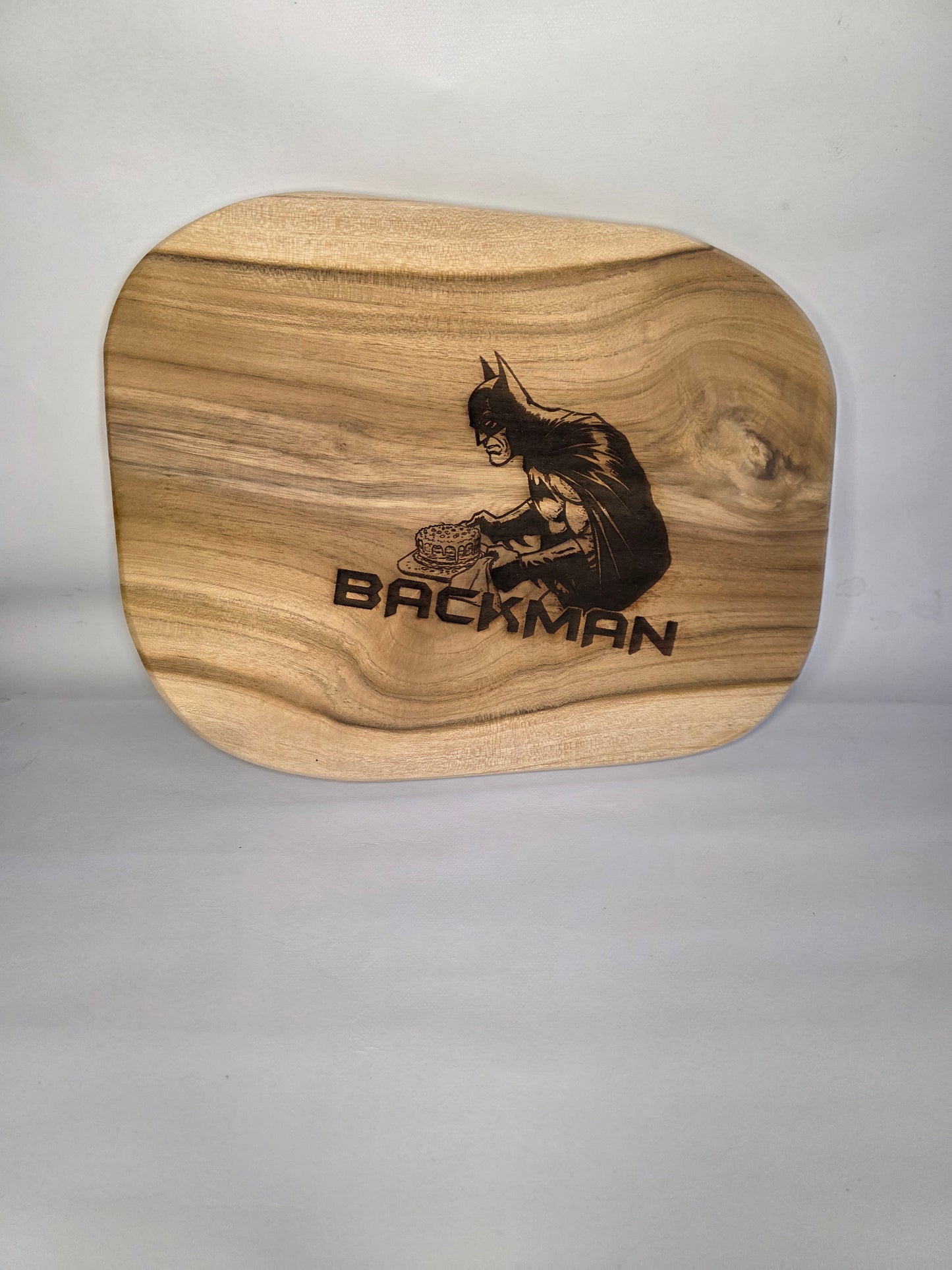 Teakbrett mit Backman Motiv aus meiner Batman Serie