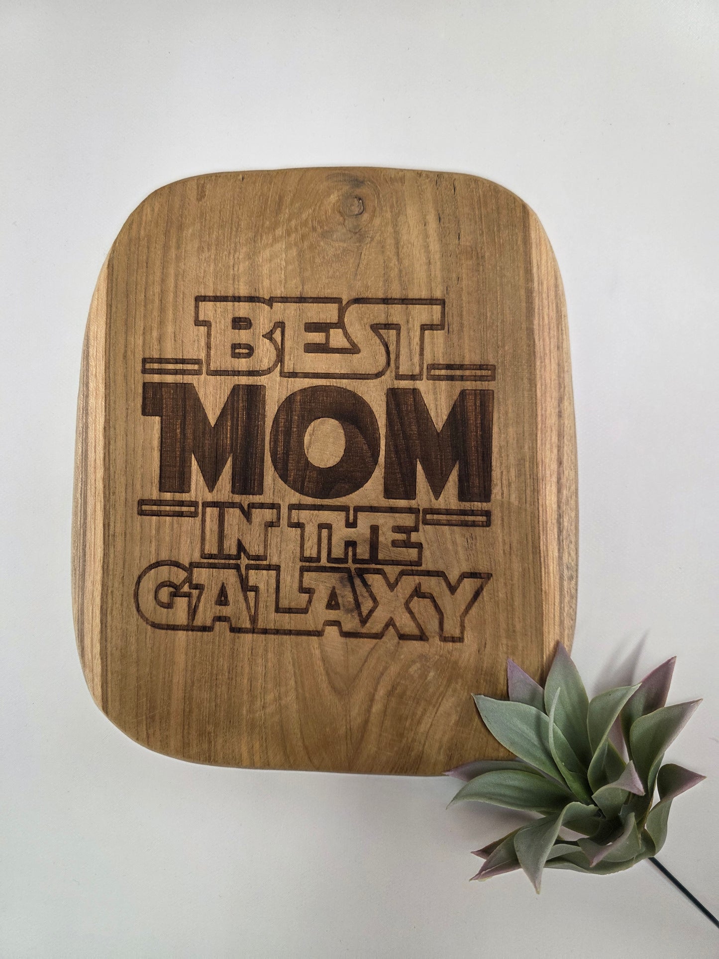 Teakbrett "Best mom of the Galaxy"