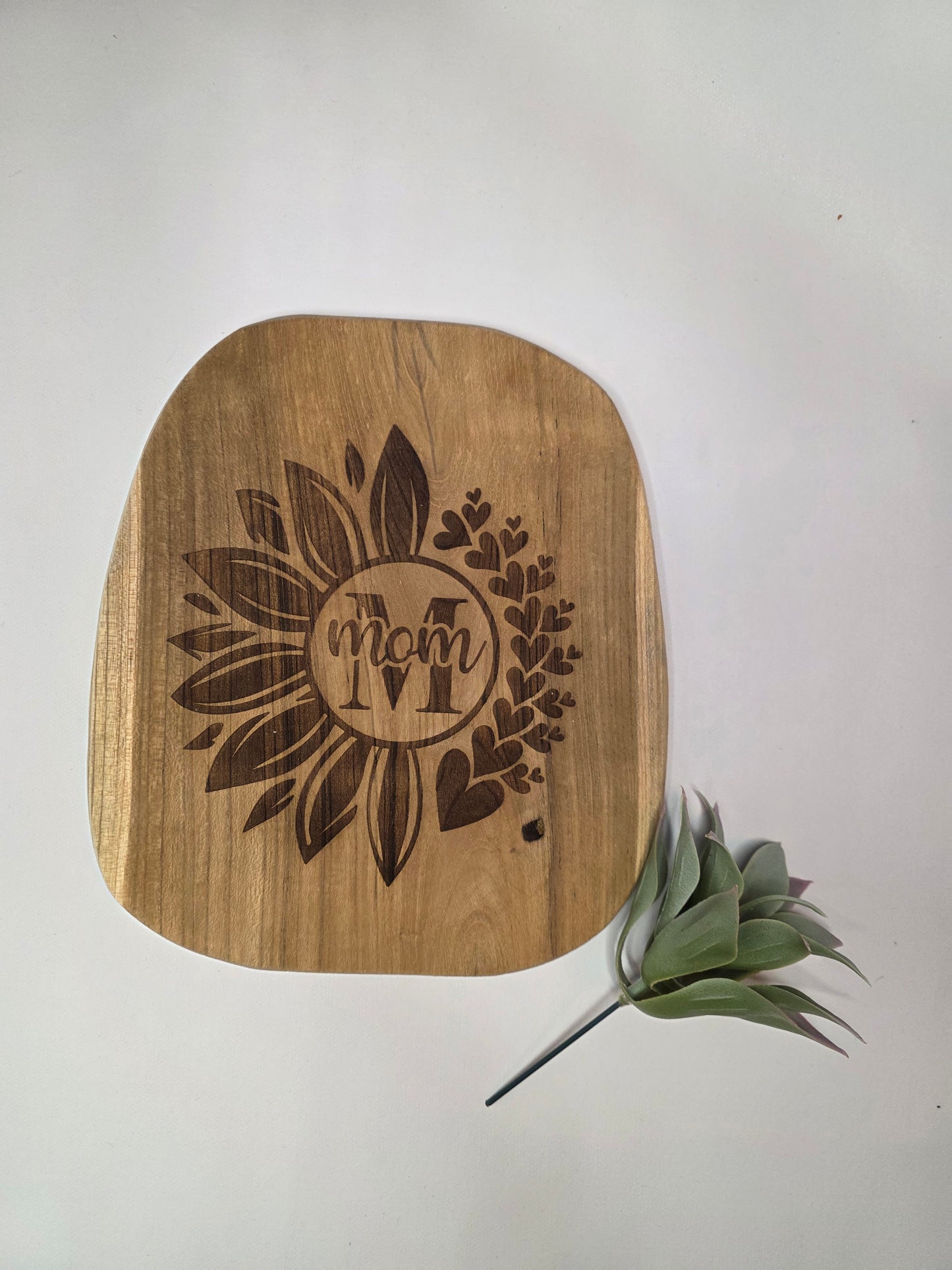 Teakbrett mit Wunderschönen Mom Schriftzug