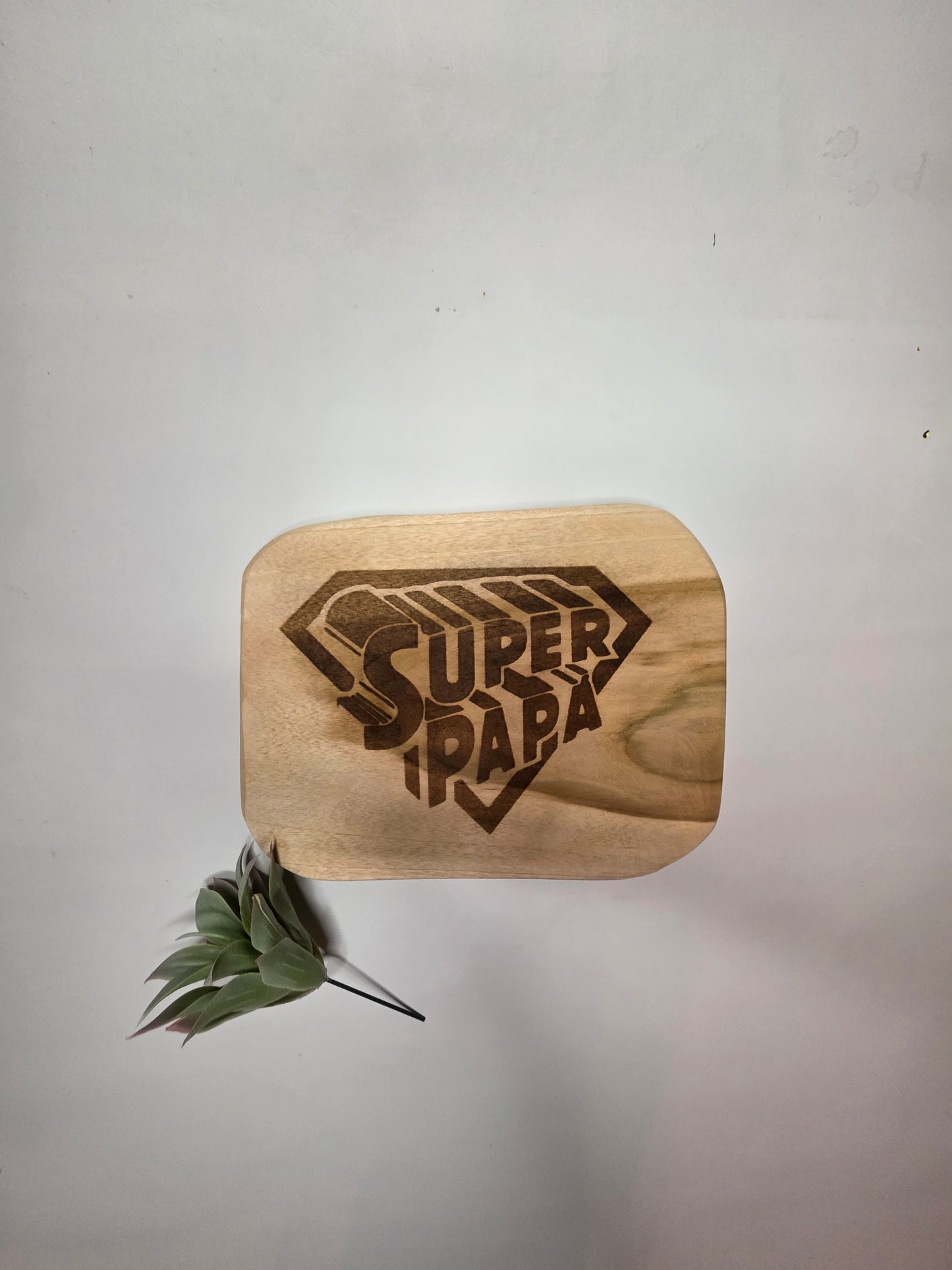 Teakbrett "Super Papa"