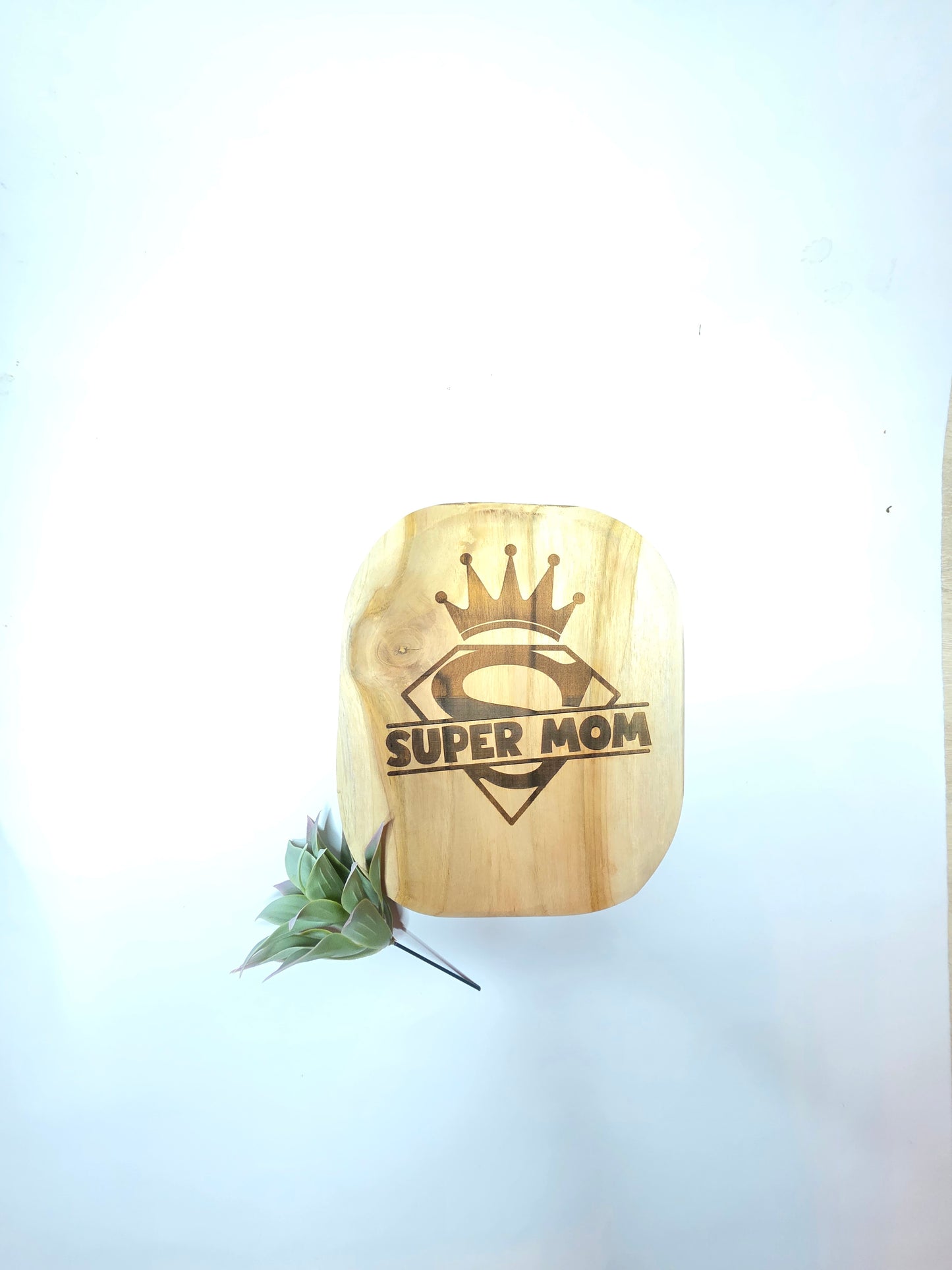Teakbrett "Super Mom"
