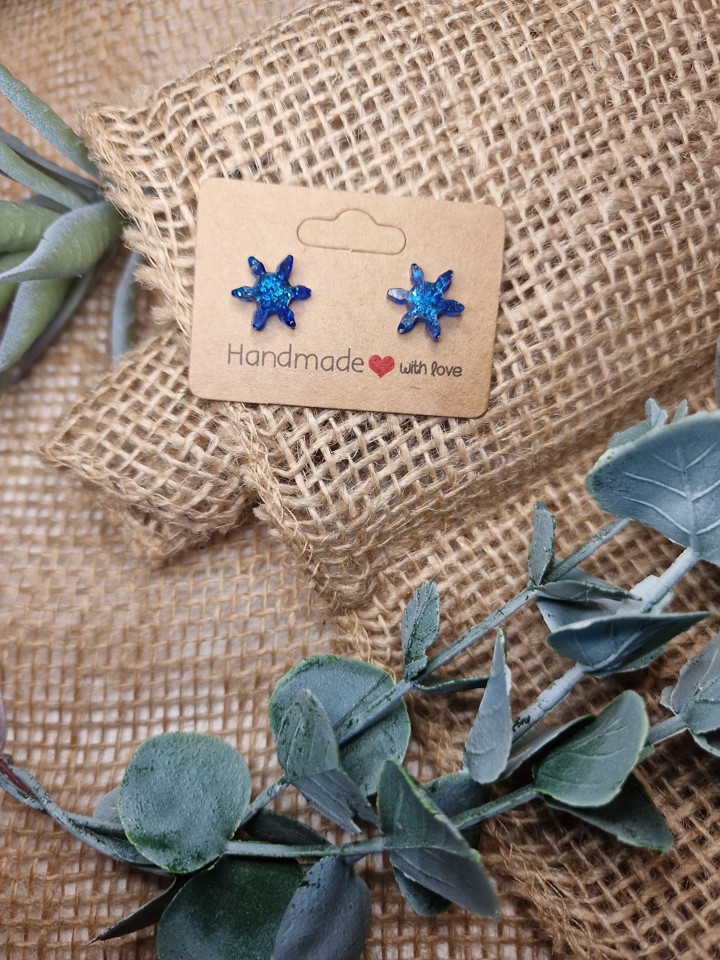 Ohrstecker, Ohrring aus Epoxidharz