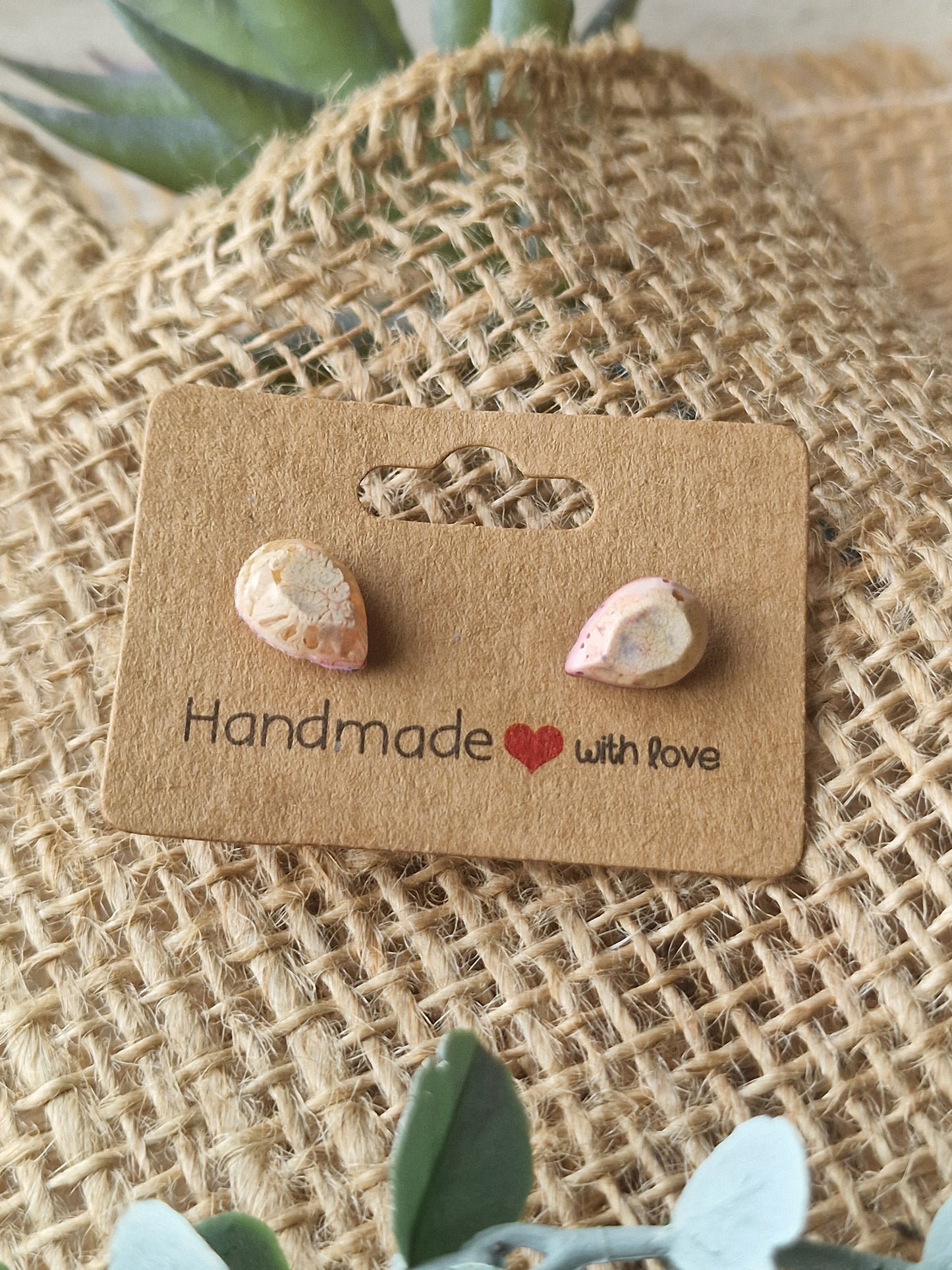 Ohrstecker, Ohrring aus Epoxidharz