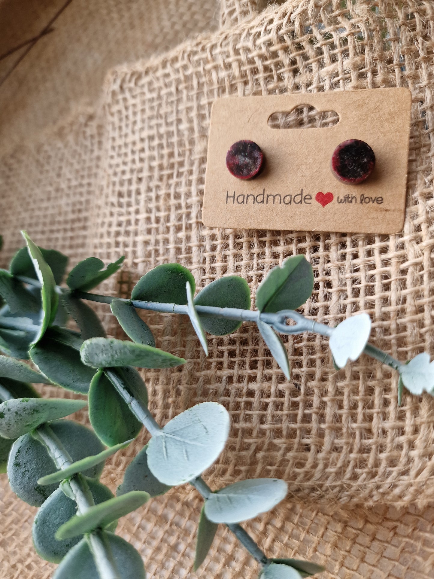 Ohrstecker Ohrring aus Epoxidharz