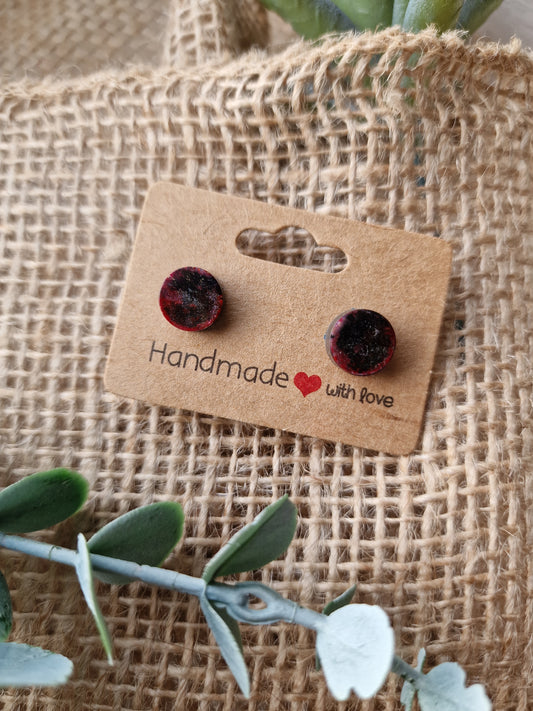 Ohrstecker Ohrring aus Epoxidharz