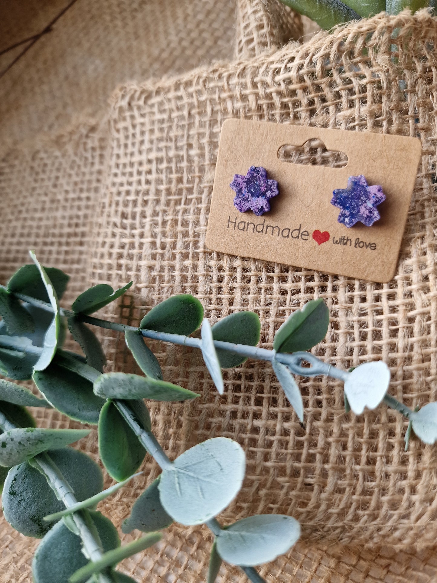 Ohrstecker Ohrring aus Epoxidharz