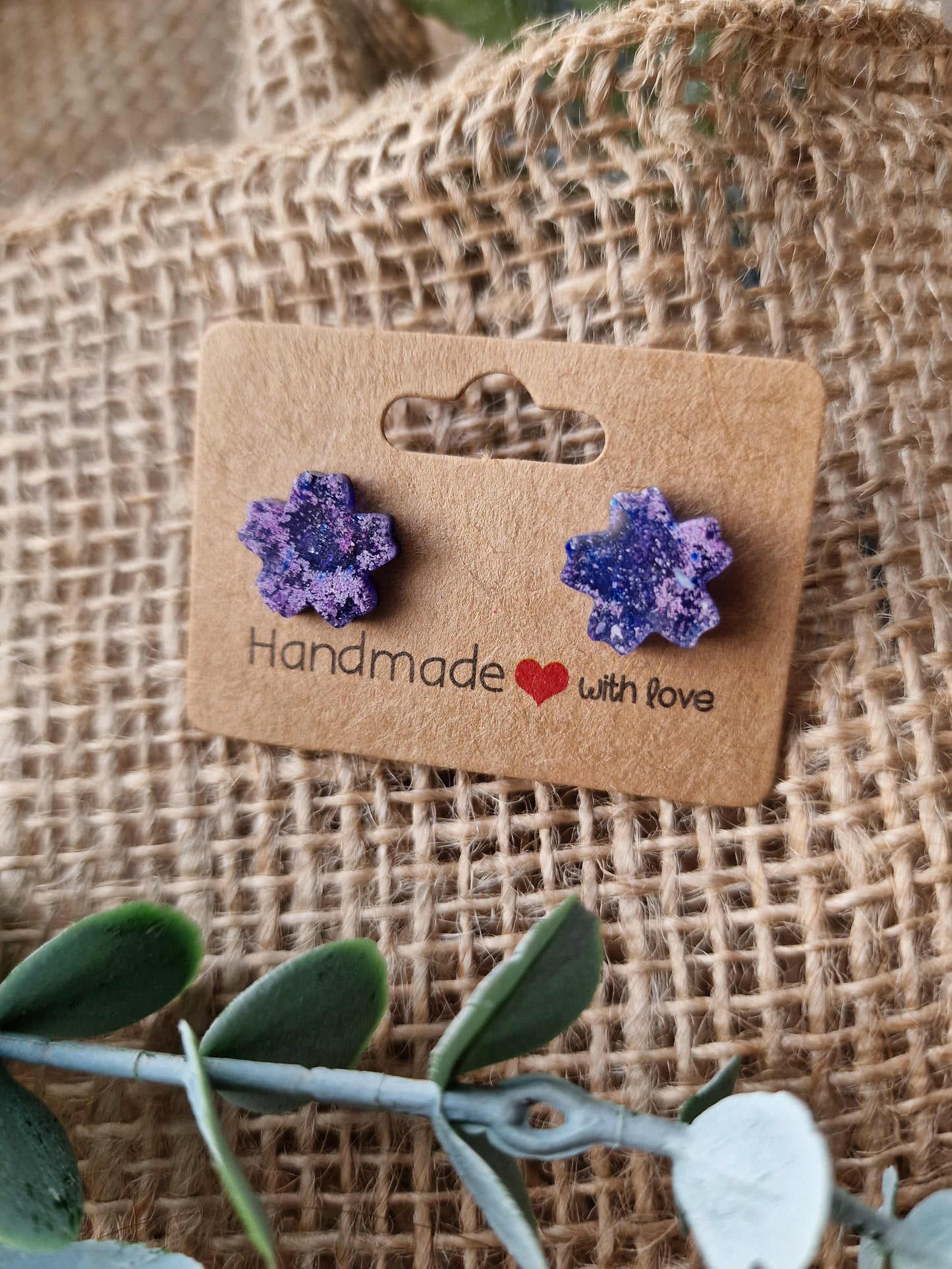 Ohrstecker Ohrring aus Epoxidharz