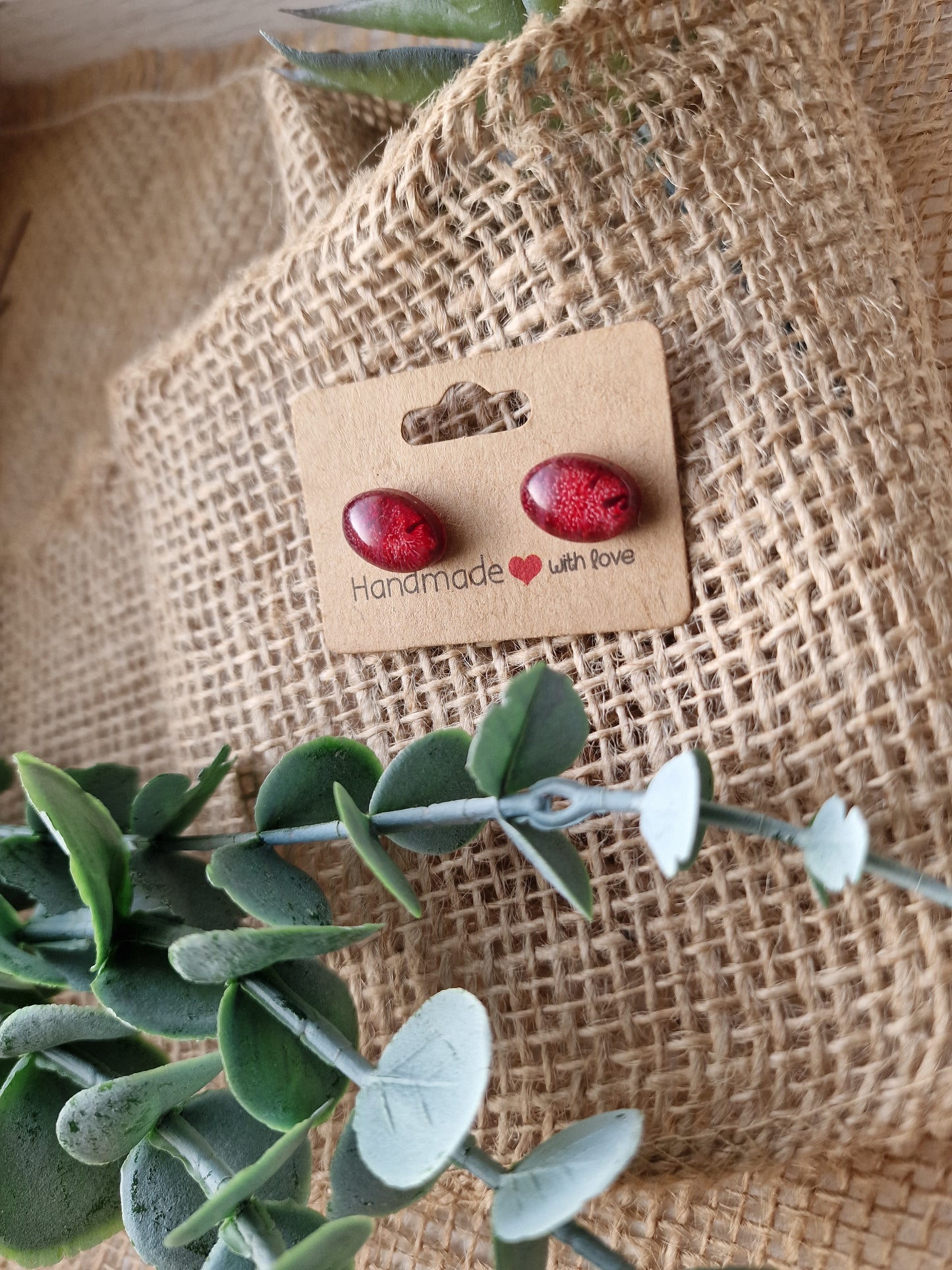 Ohrstecker Ohrring aus Epoxidharz