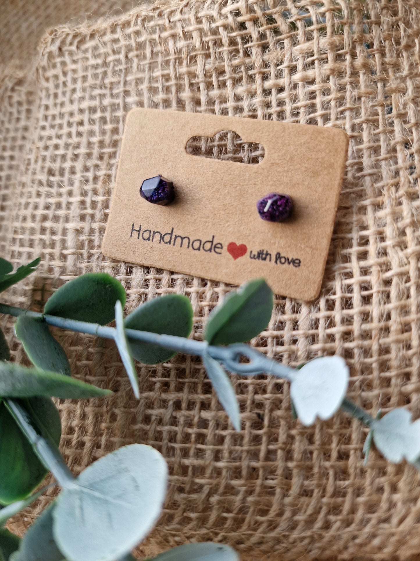 Ohrstecker Ohrring aus Epoxidharz