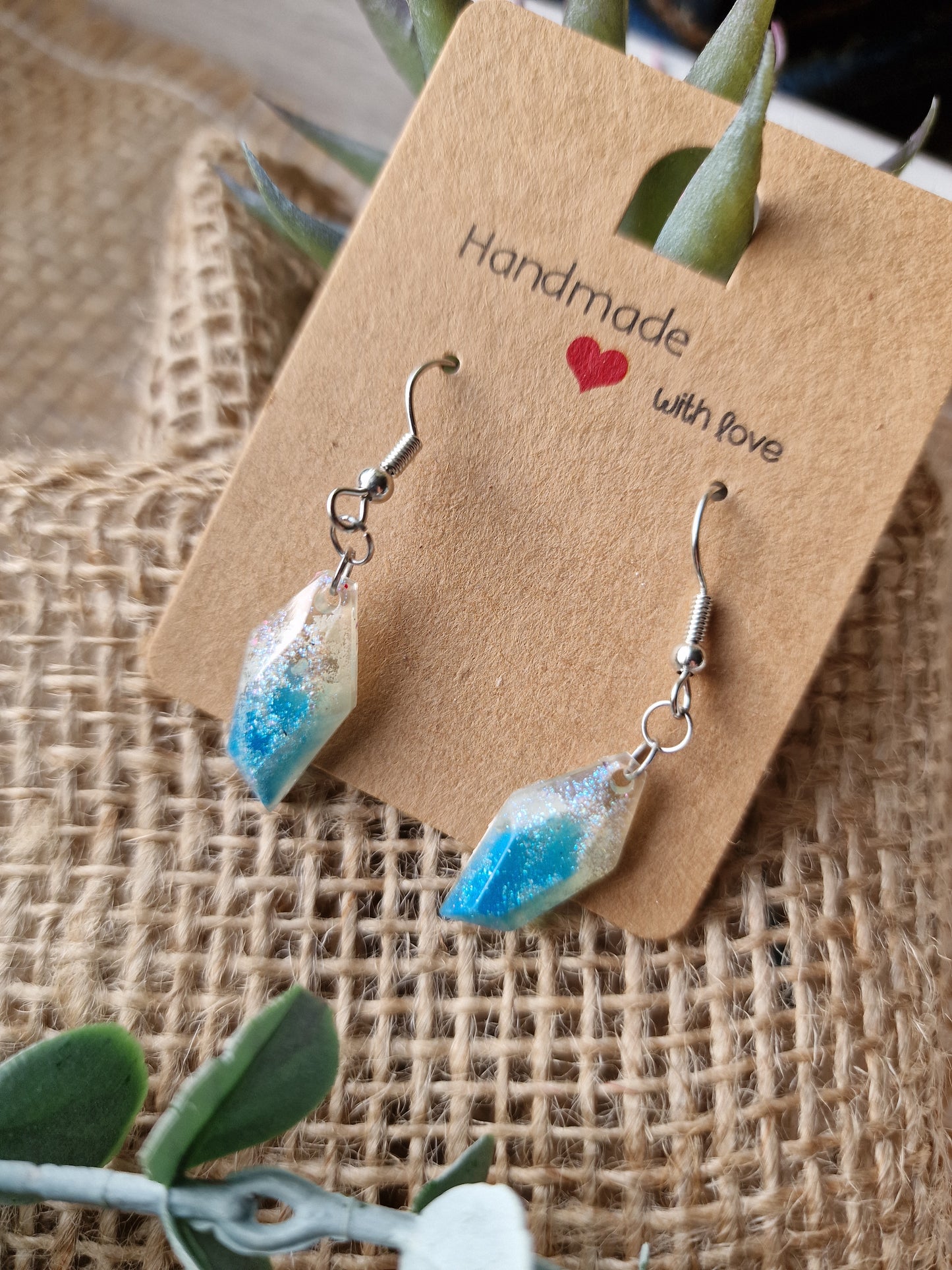 Ohrring Ohrhänger aus Epoxidharz