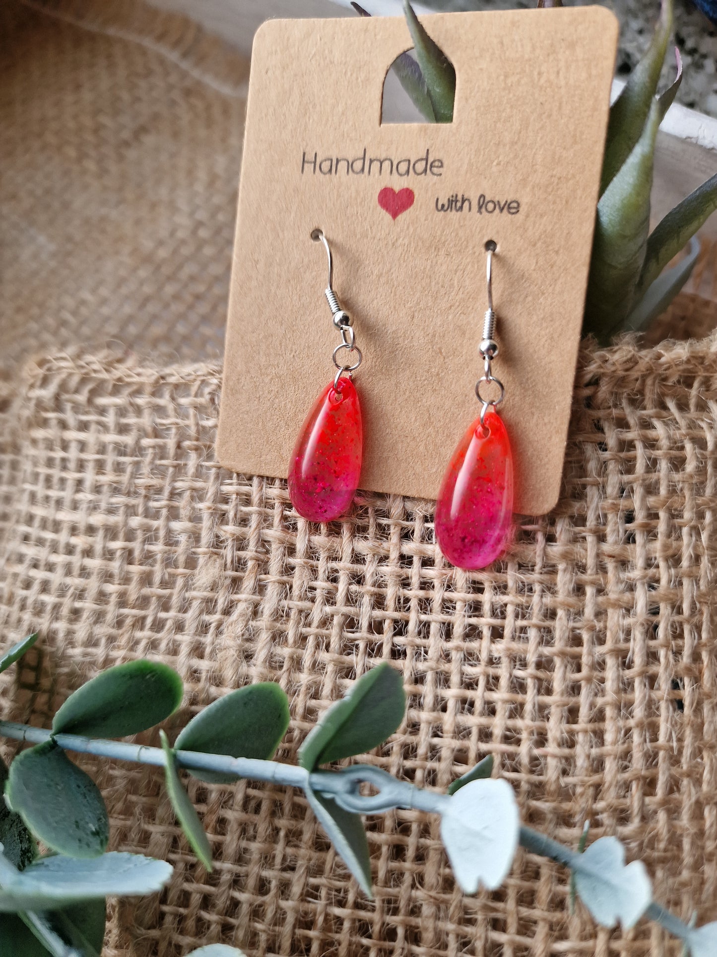 Ohrhänger Ohrring aus Epoxidharz