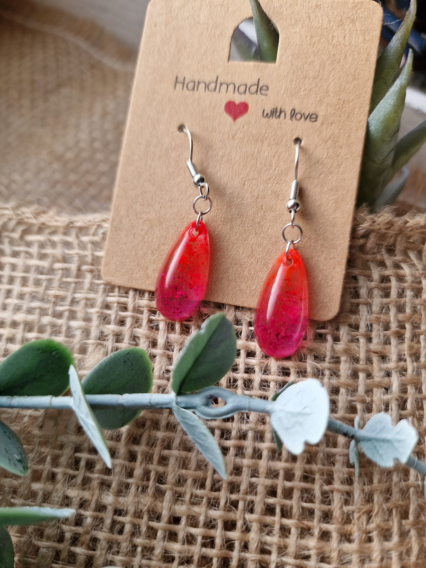 Ohrhänger Ohrring aus Epoxidharz