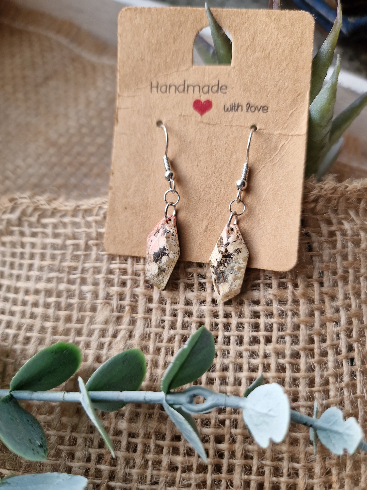 Ohrring Ohrhänger aus Epoxidharz