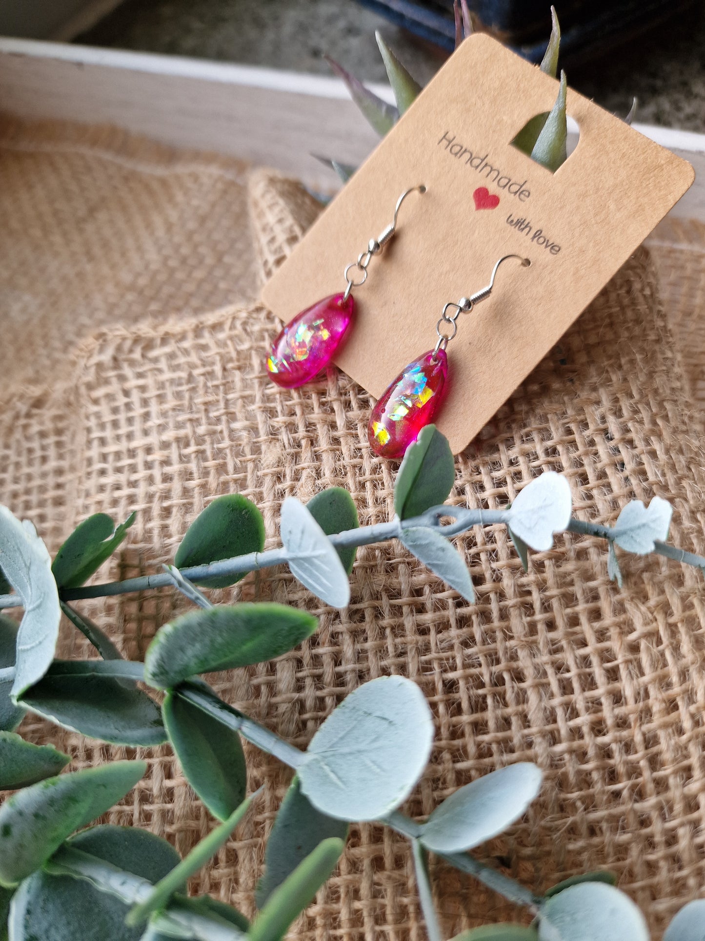 Ohrring Ohrhänger aus Epoxidharz