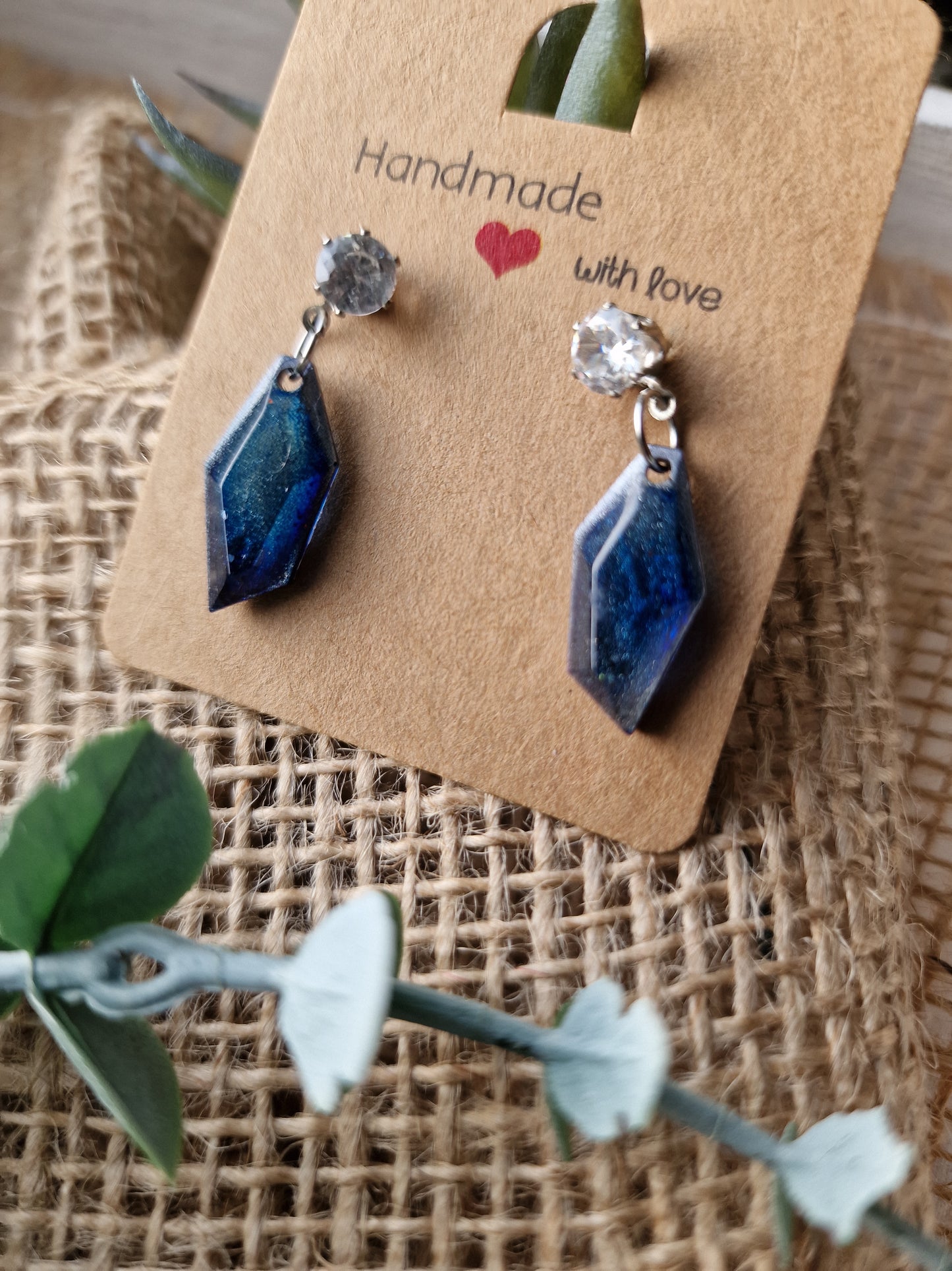 Ohrring Ohrhänger aus Epoxidharz