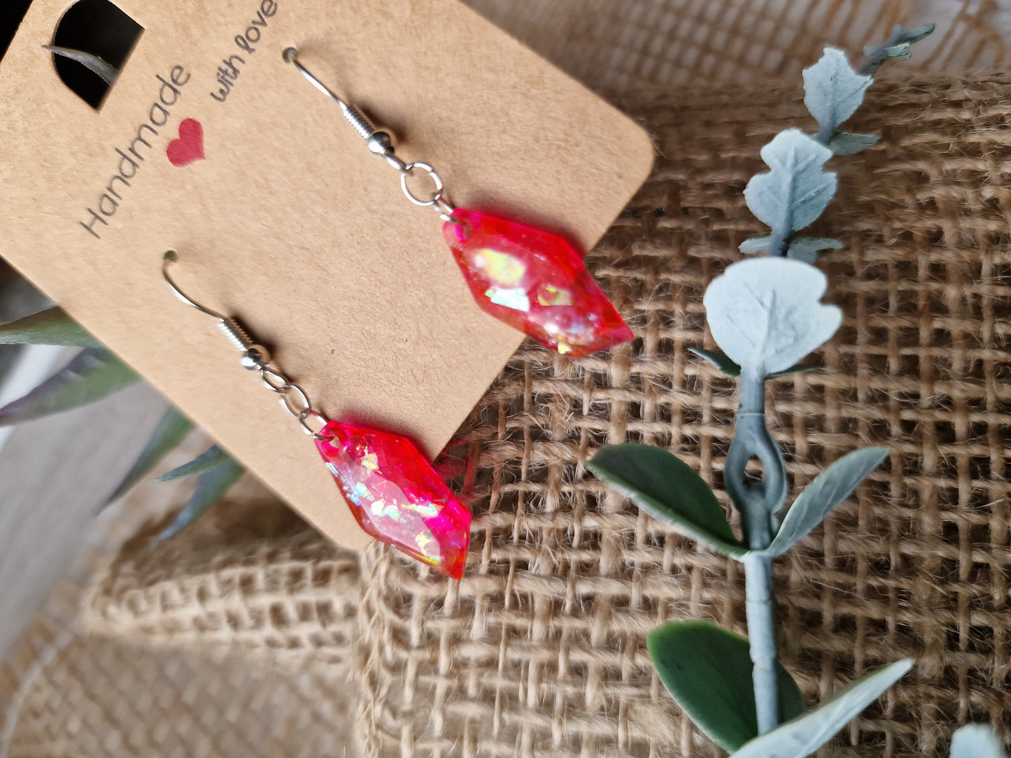 Ohrhänger Ohrring aus Epoxidharz