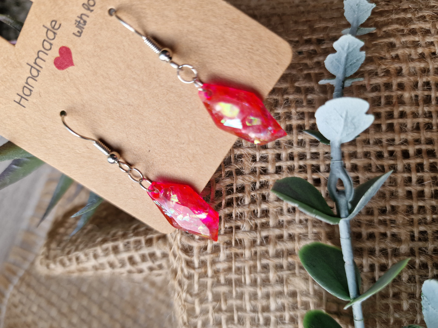 Ohrhänger Ohrring aus Epoxidharz