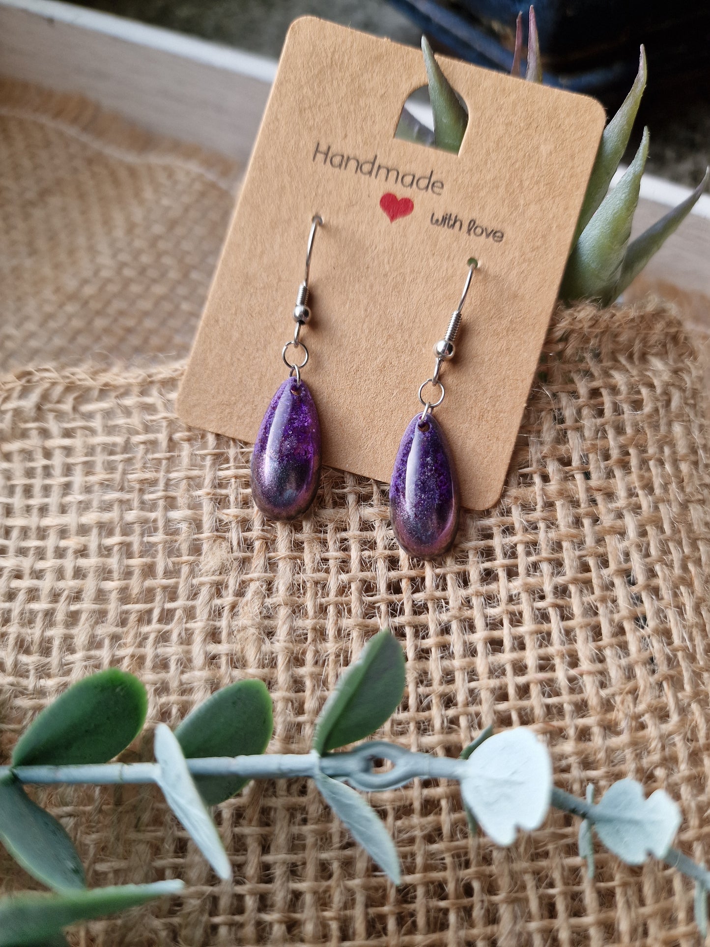 Ohrhänger Ohrring aus Epoxidharz