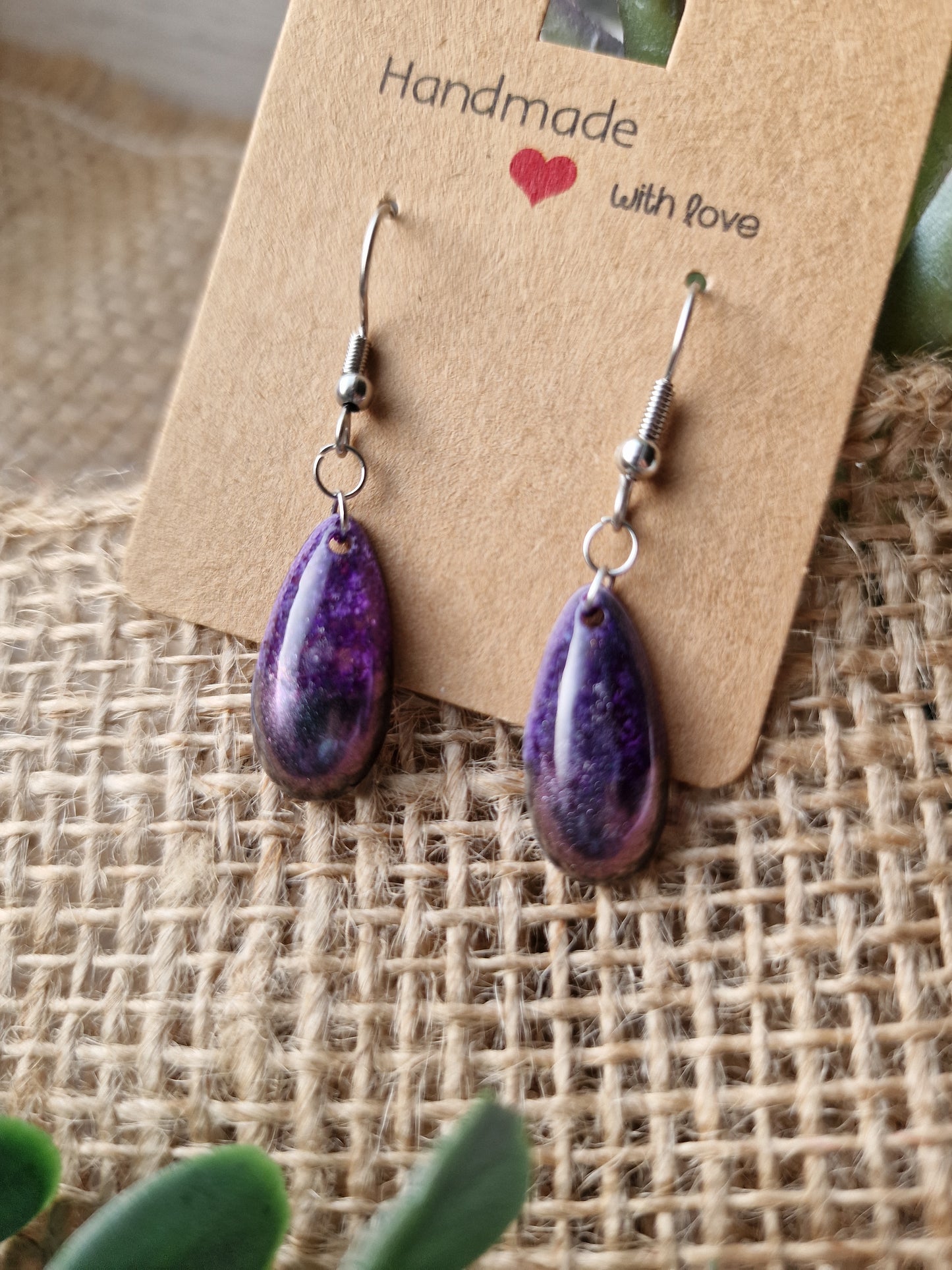 Ohrhänger Ohrring aus Epoxidharz