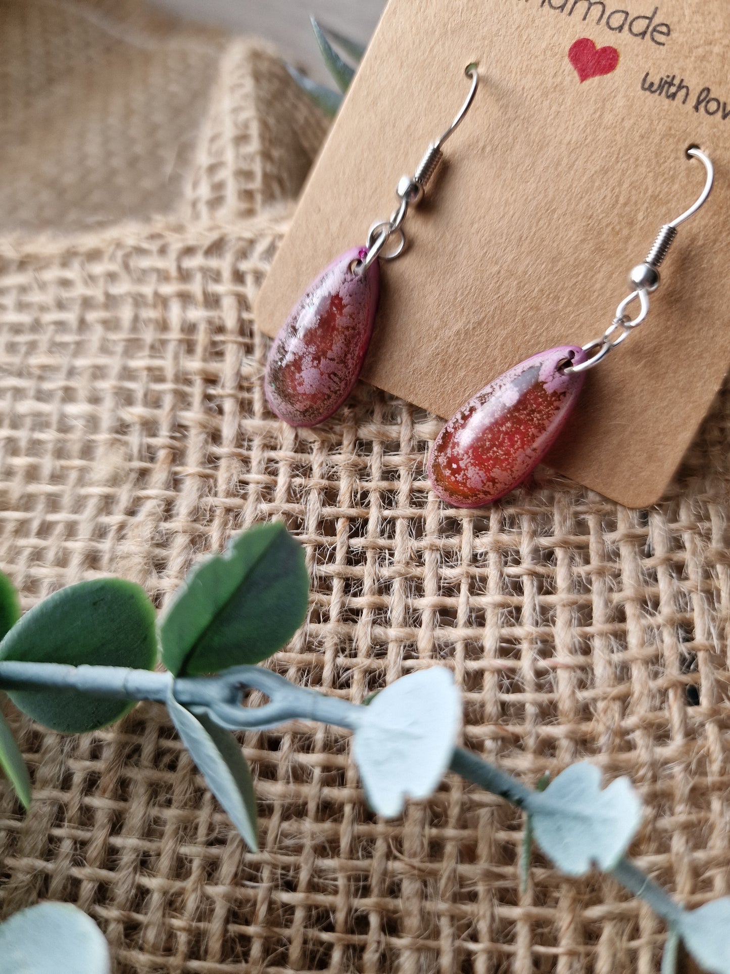 Ohrring Ohrhänger aus Epoxidharz