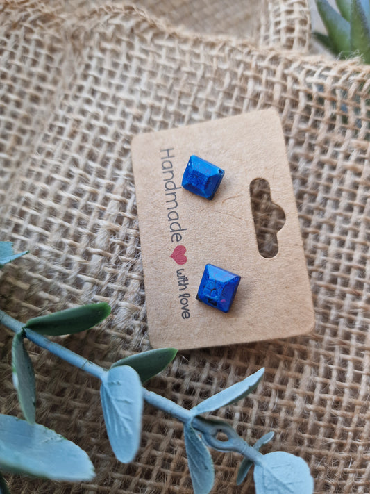 Ohrring Ohrstecker aus Epoxidharz