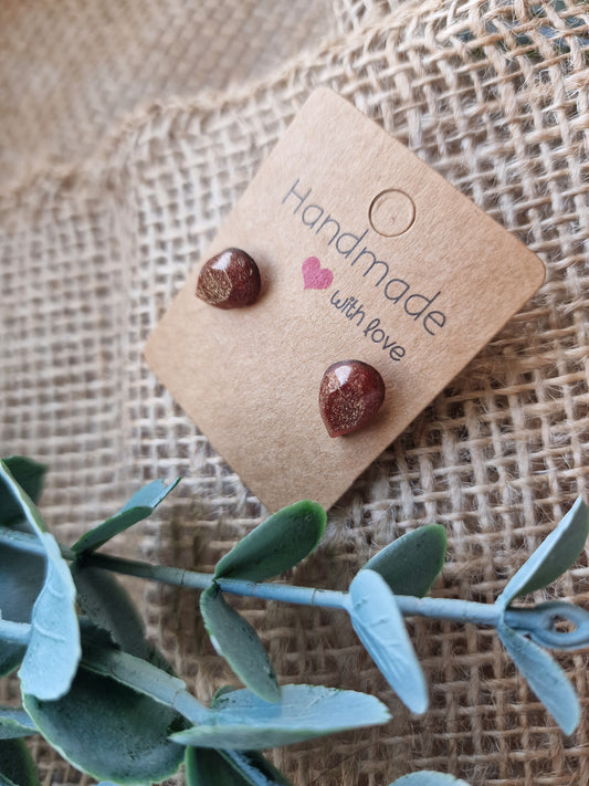 Ohrring Ohrstecker aus Epoxidharz