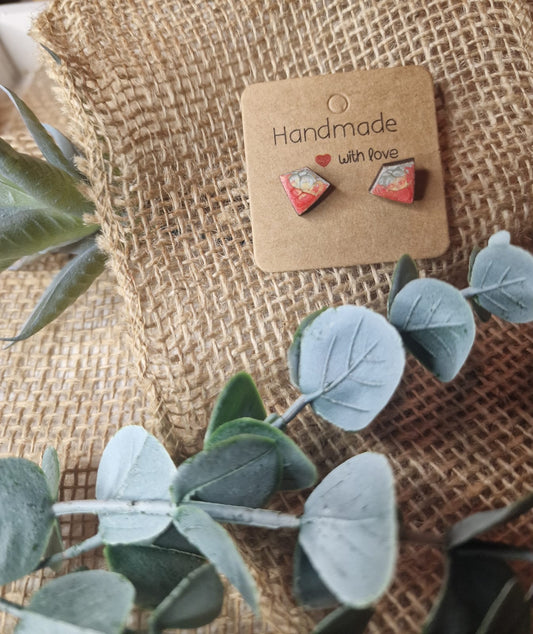 Ohrringe aus dem Holz des Blauglockenbaums