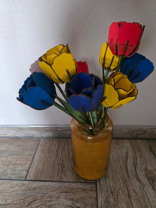 Tulpen aus Holz